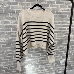 Free People cropped Easy Street sweater